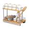 Household Essentials Glidez Wood 2-Tier Cabinet Organizer